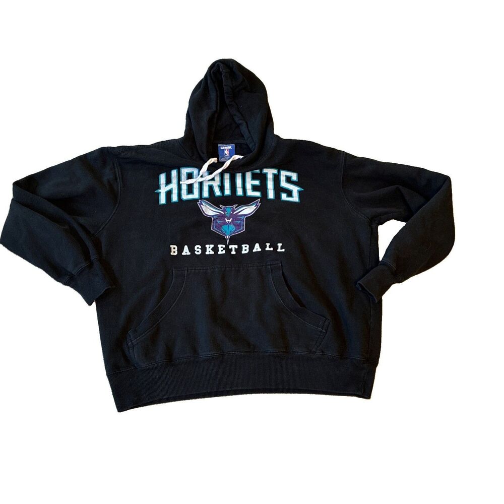 Charlotte Hornets Hoodie Sweatshirt XL NBA Basketball UNK Pullover Blue Label